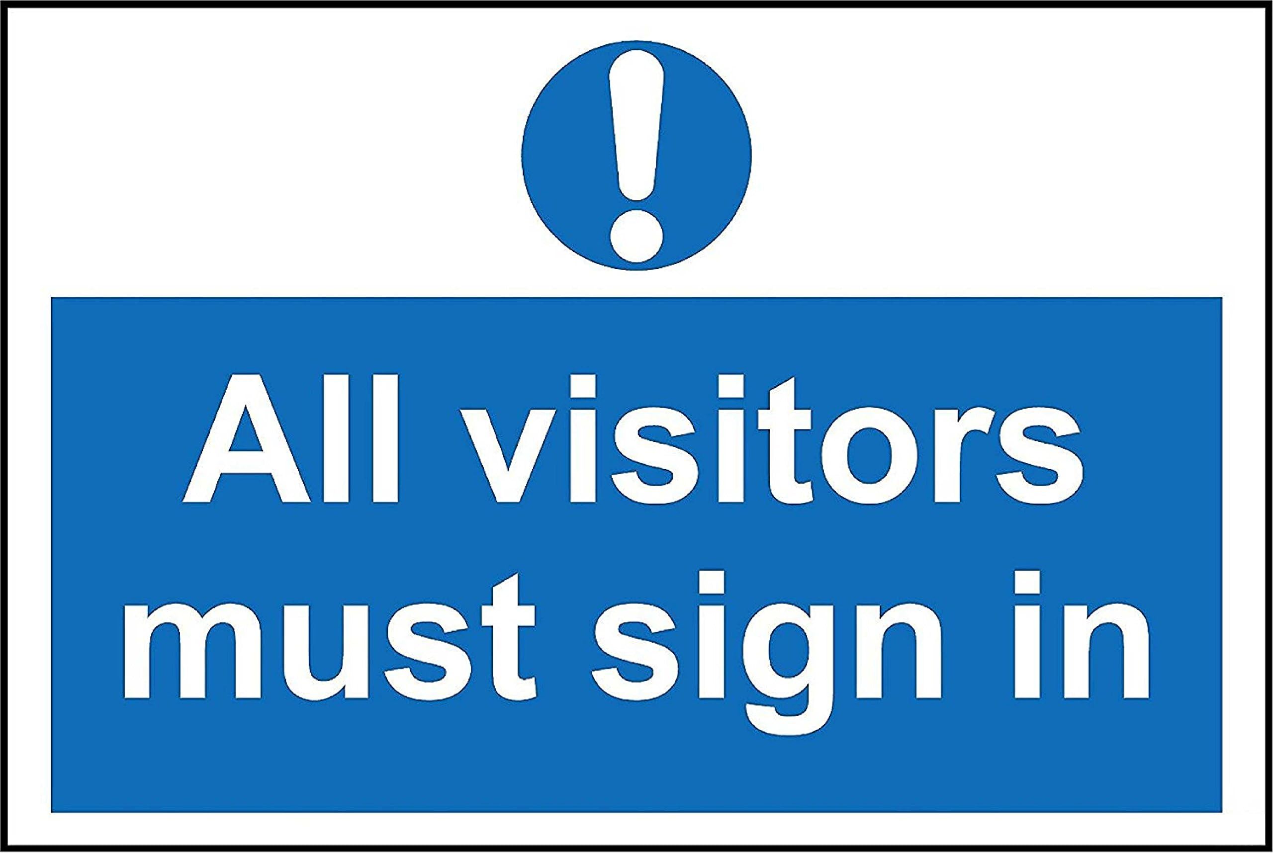 Signing in point all visitors must sign in and out of this site Safety ...