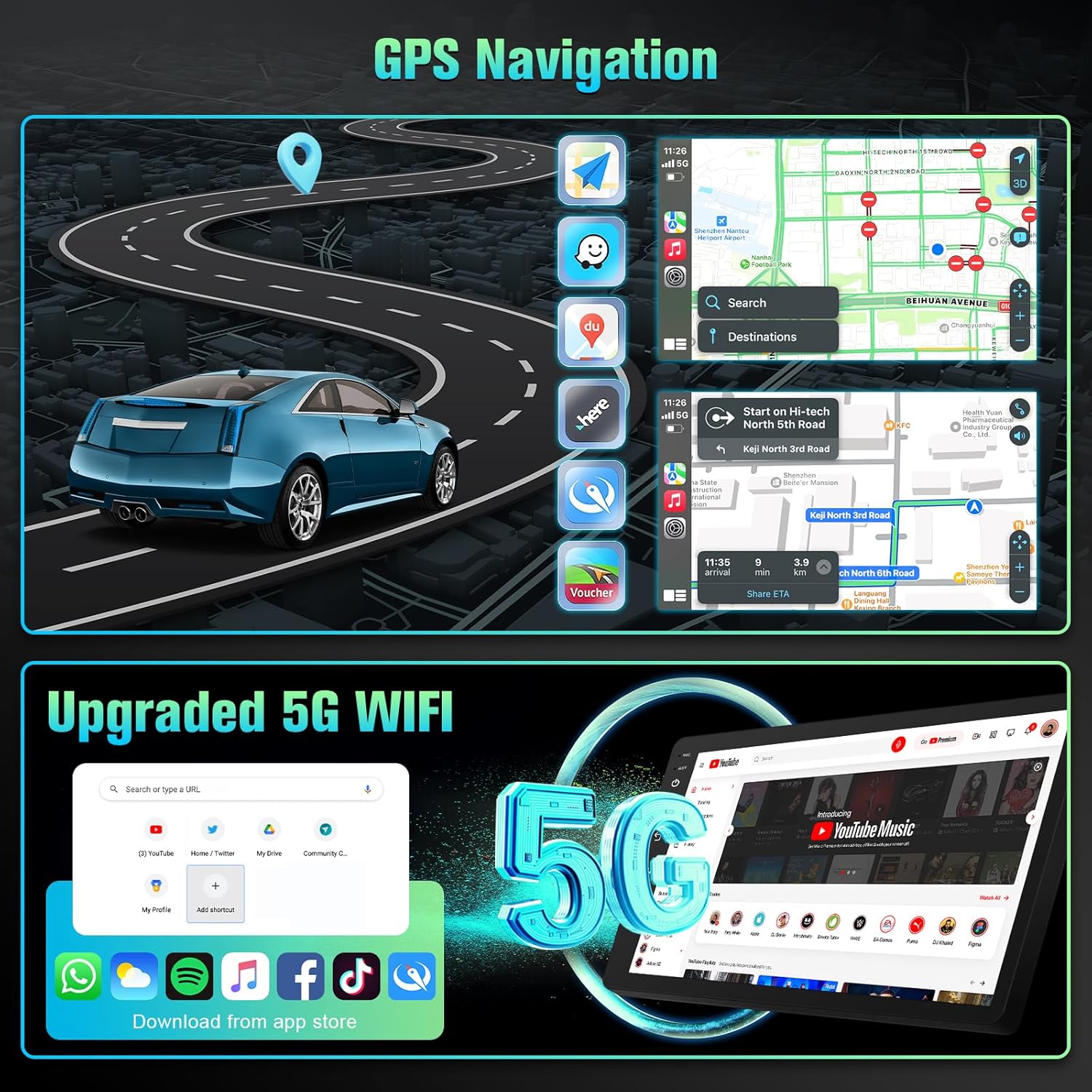 Upgrade 4+64GB Car Radio for Nissan Sentra Sylphy 2013-2019 with Wireless Carplay Android Auto, Android 13 10.1Inch Touch Screen for Nissan Sentra Stereo with Bluetooth, WiFi, GPS + Camera