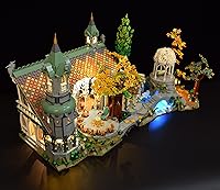 Vista 3 de LightGo Kit de iluminación LED diseñado para El Señor de los Anillos Rivendell compatible con Lego 10316 Juego de construcción - No incluye