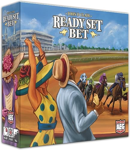 AEG Apuesta Ready Set | Dirígete a las carreras | Apuestas y faroles | Juego de fiesta rodante de dados en tiempo real | Juego simultáneo | 2-6