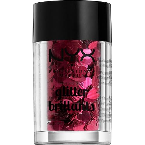 NYX PROFESSIONAL MAKEUP Shaped Face & Body Glitter, Cosmic Love