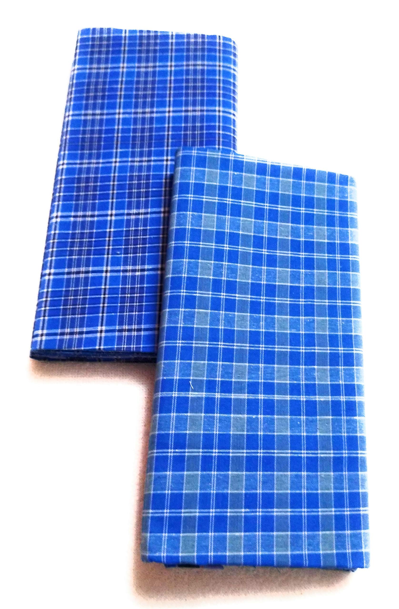 Mps cotton lungis for men,2.25 mts (Pack of 2 piece assorted checks or colors)-image-13