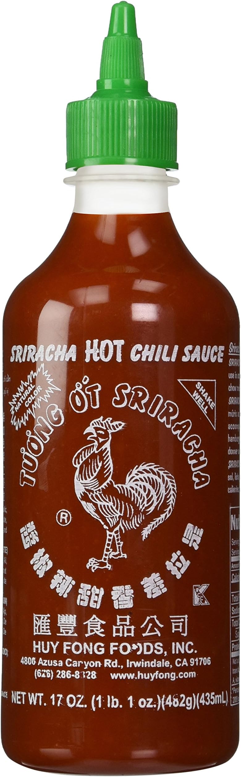 Huy Fong Sriracha Hot Chili Sauce Wt. 17 Oz.) 3