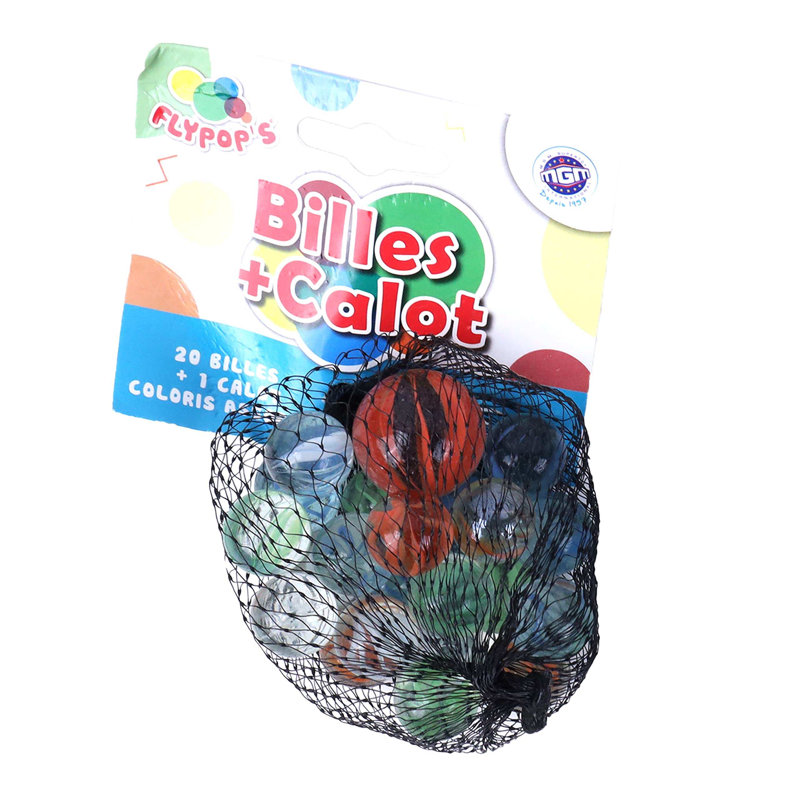 Billes - Jeu de récréation - 10 calots - Speedy - Enfant