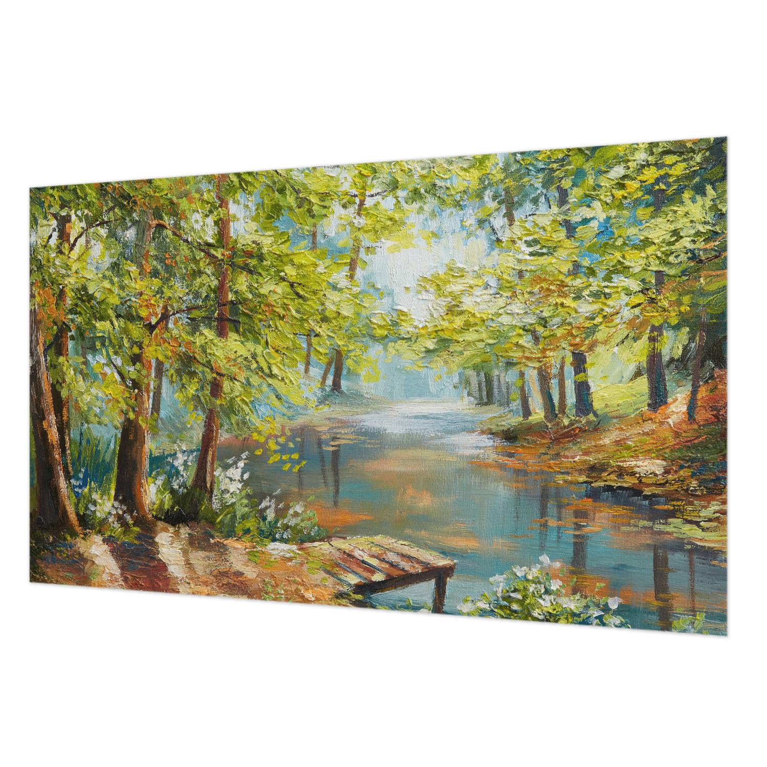 Papier peint intissé pour chambre et salon motif lac panoramique