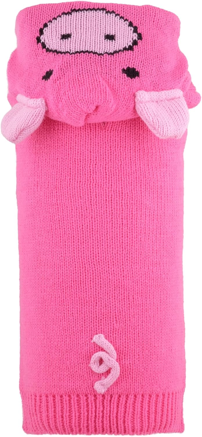 THE WORTHY DOG Sleeveless Sock the Monkey Hoodie Dog Sweater – Warm Pullover Dog Clothes with Leash Opening, Acrylic Double Knit & High-Cut Belly - Red, XX-Small