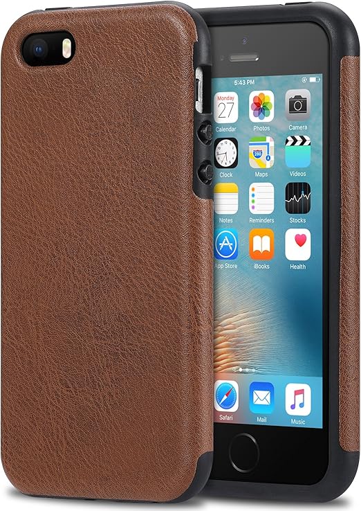 Iphone se case leather amazon Clearance