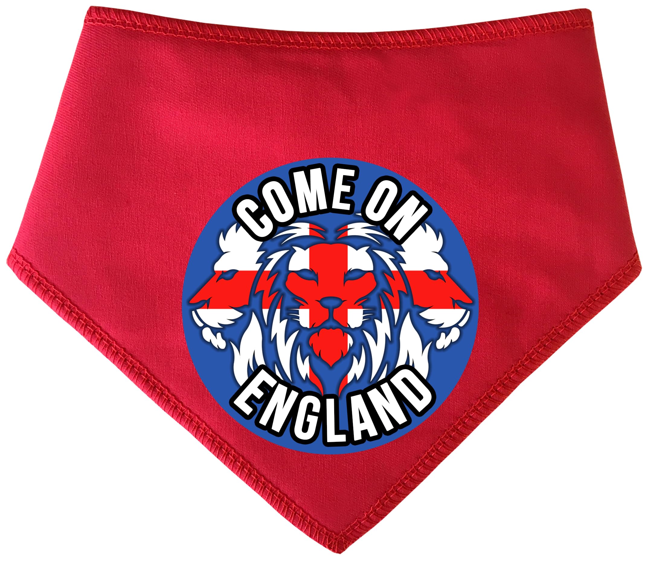 Spoilt Rotten Pets Three Lions England Flag Football Fan Dog Bandana Dog Bandana World Cup Flag Scarf for Dogs St George Flag (Large (Husky & Mountain Dogs))