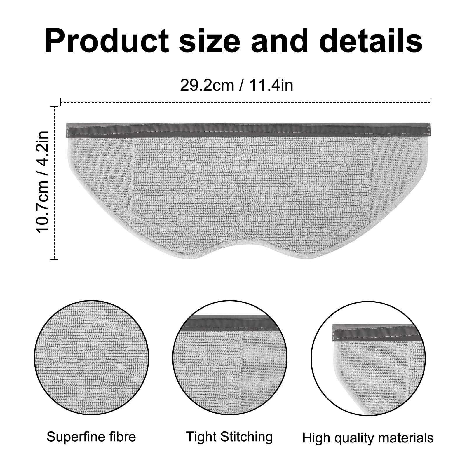 4 sztuki ściereczek do wycierania, części zamienne do XIAOMI Robot Vacuum S40C / H40 robot odkurzający akcesoria