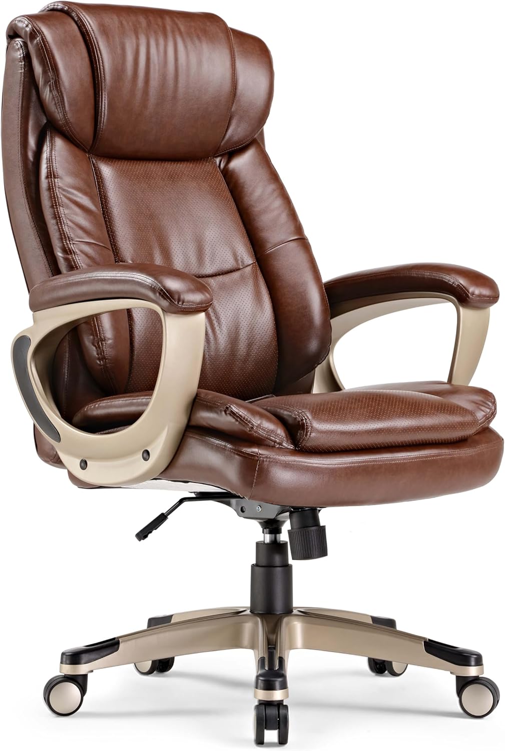 EUREKA ERGONOMIC High Back Office Chair PU Leather, Executive Office Chair with Thick Padded ...
