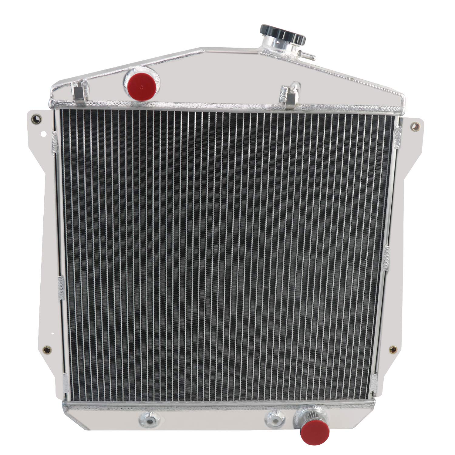 4 ROW Core Radiator Compatible with 1943-1948 Chevy Fleetline FleetMaster/Stylemaster V8 43 44 45 46 47 48 Full Aluminum Radiators