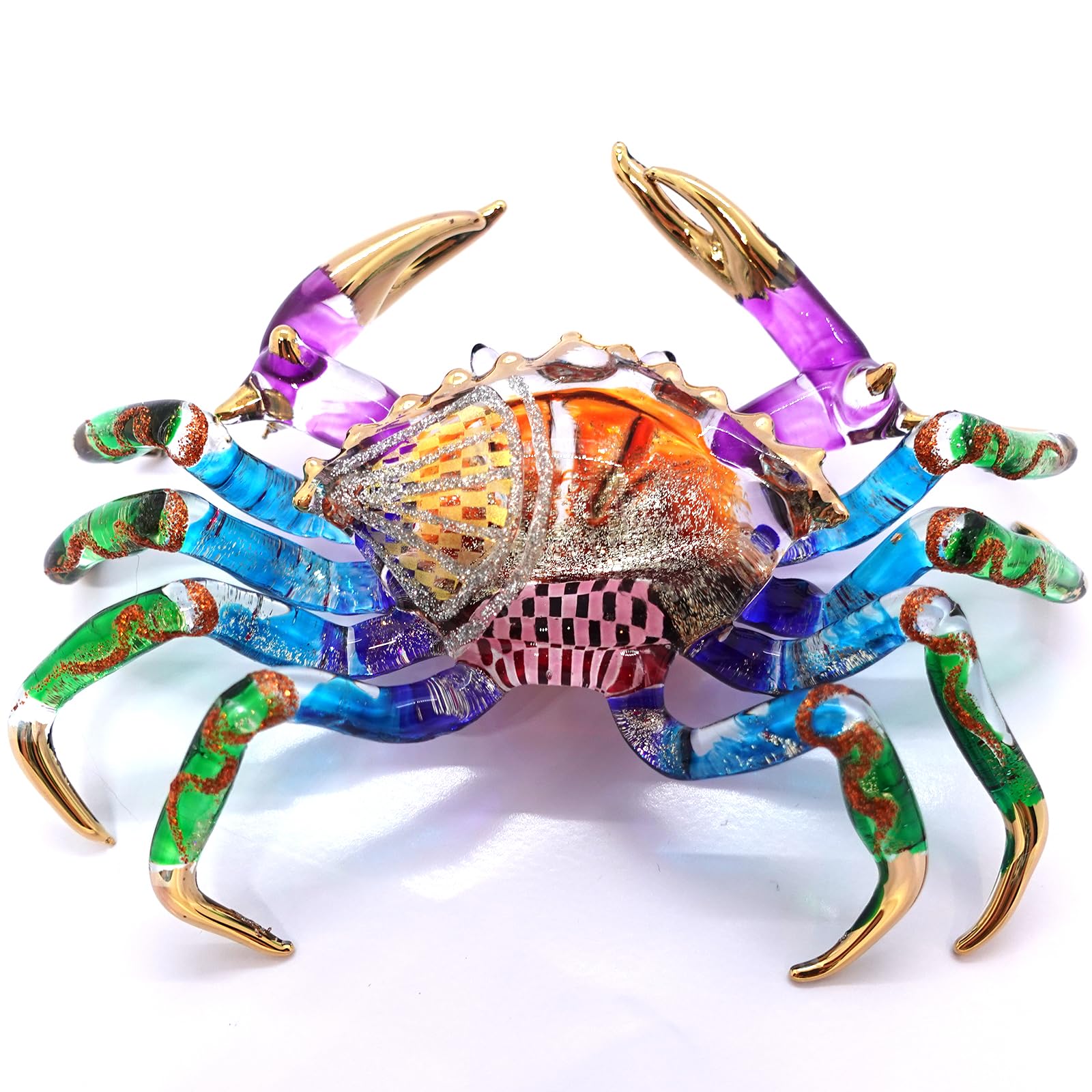 Amazon.com: Sansukjai Big Crab Figurines Animals Hand Painted