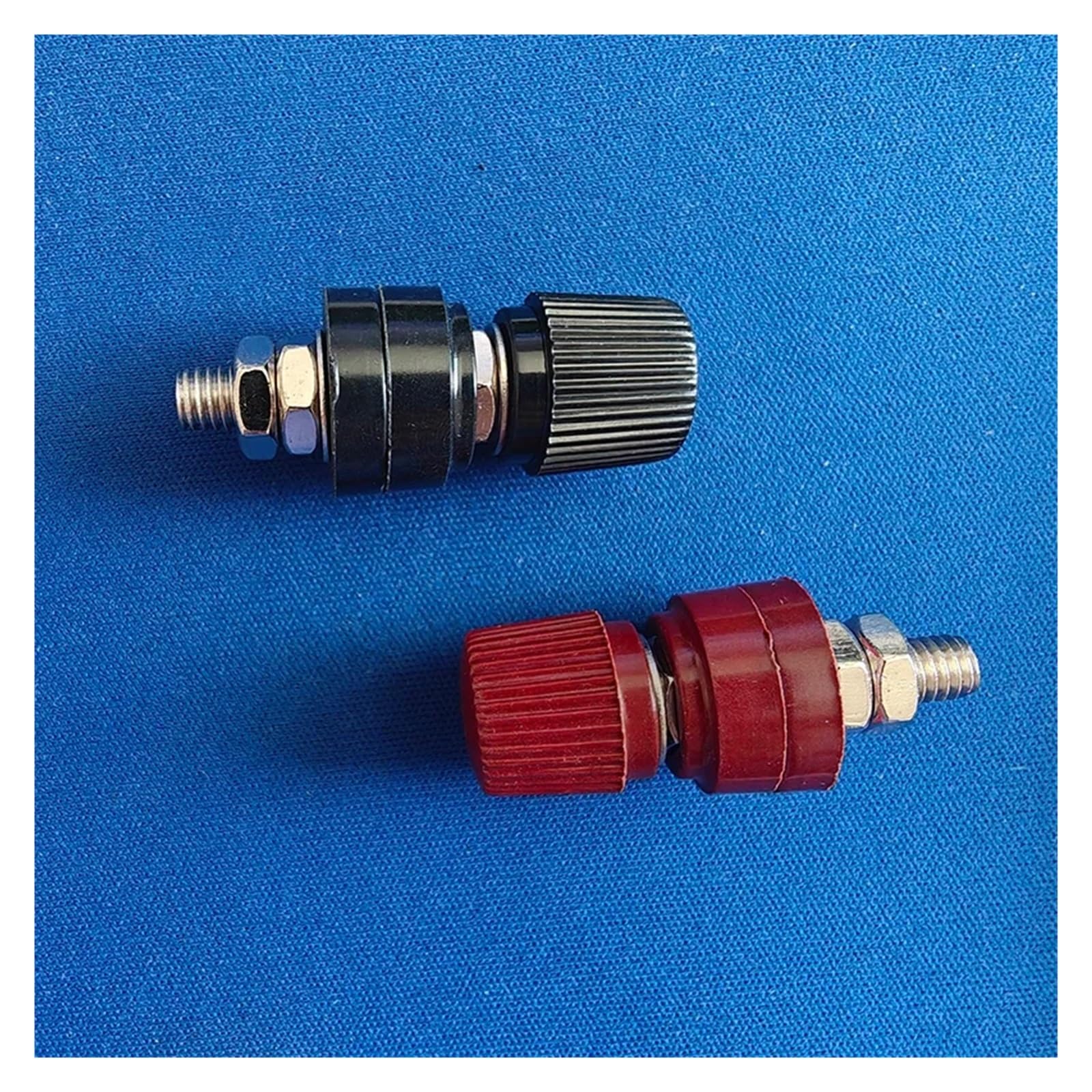 6 morsettiere rosse e nere da 6 mm, morsettiere di alimentazione, per saldatrice, inverter (M6, rosso)