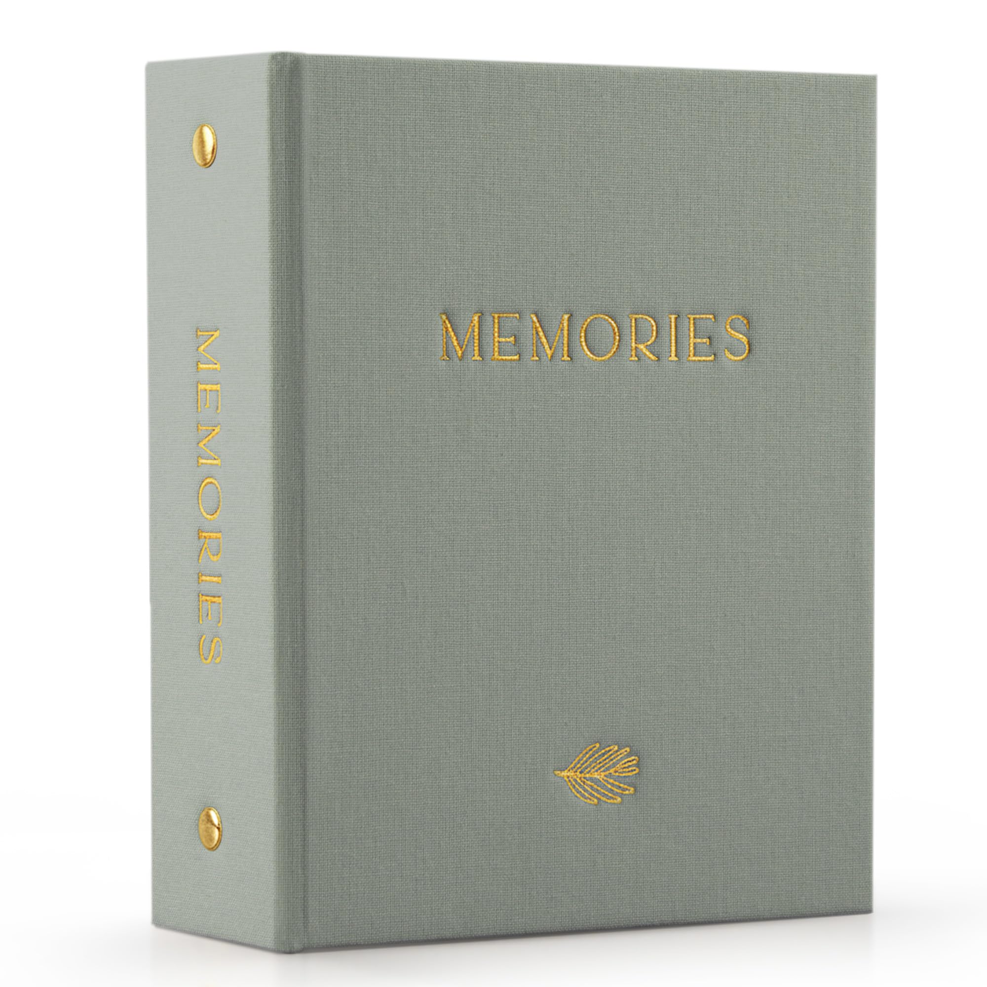 Beautiful Linen Photo Album For 4x6 Photos - Safely Holds Up To 100 Pictures of Unique Memories - The Perfect Large Photo Book To Store All Pictures of Treasured Family, Baby or Wedding Moments