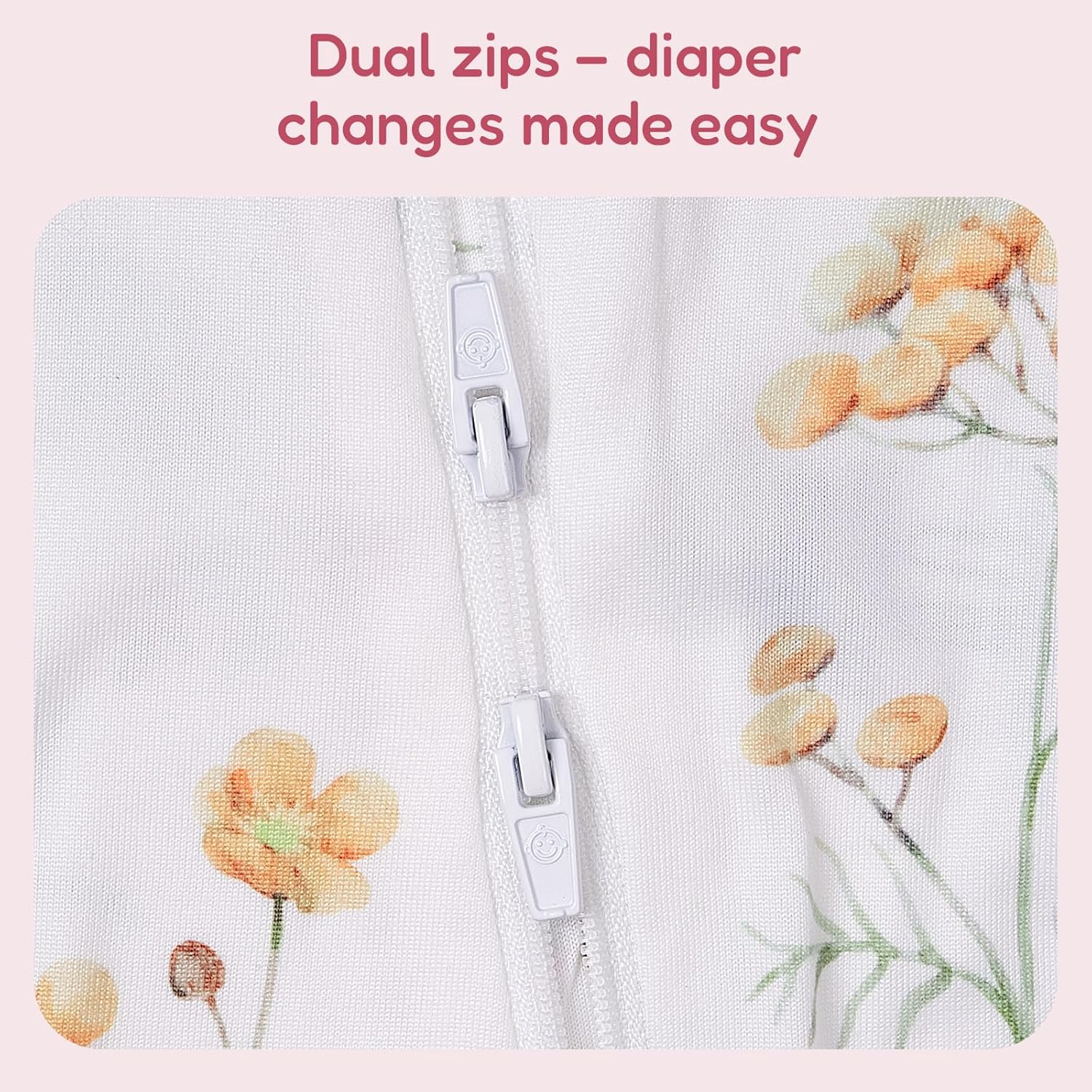 Baby Boys'& Girls'Soft Zipper Footed One-Piece Romper and Hat Sleeper Set, Newborn Zip-Up Coverall