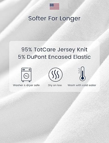 Miniatura 15 de TotAha Jungle Animal Cradle Sheets Fitted 18 x 36, Buttery Soft Bassinet Fitted Sheets 2 Pack Universal for Oval, Rectangle Hourglass Bassinet