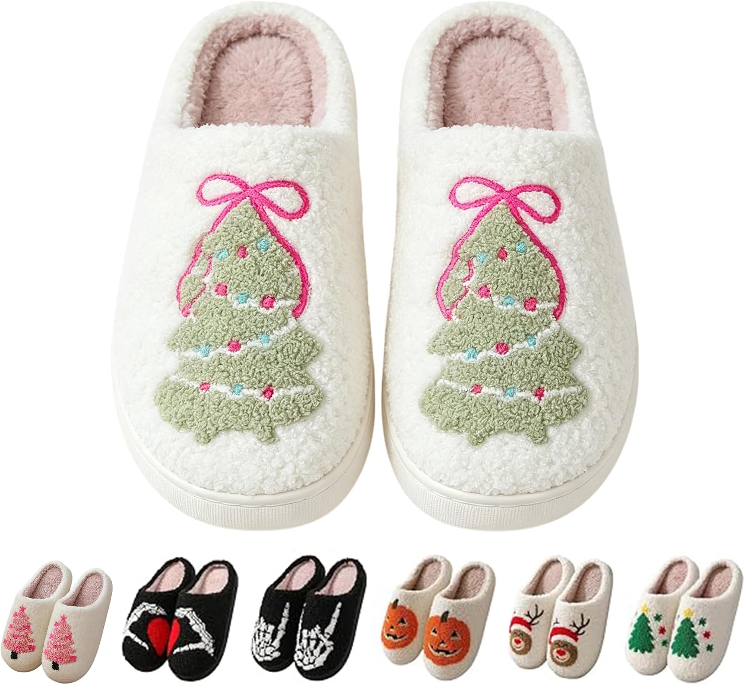 Comfy Elastic Slippers for Women Men,Memory Foam Soft Plush House Slippers