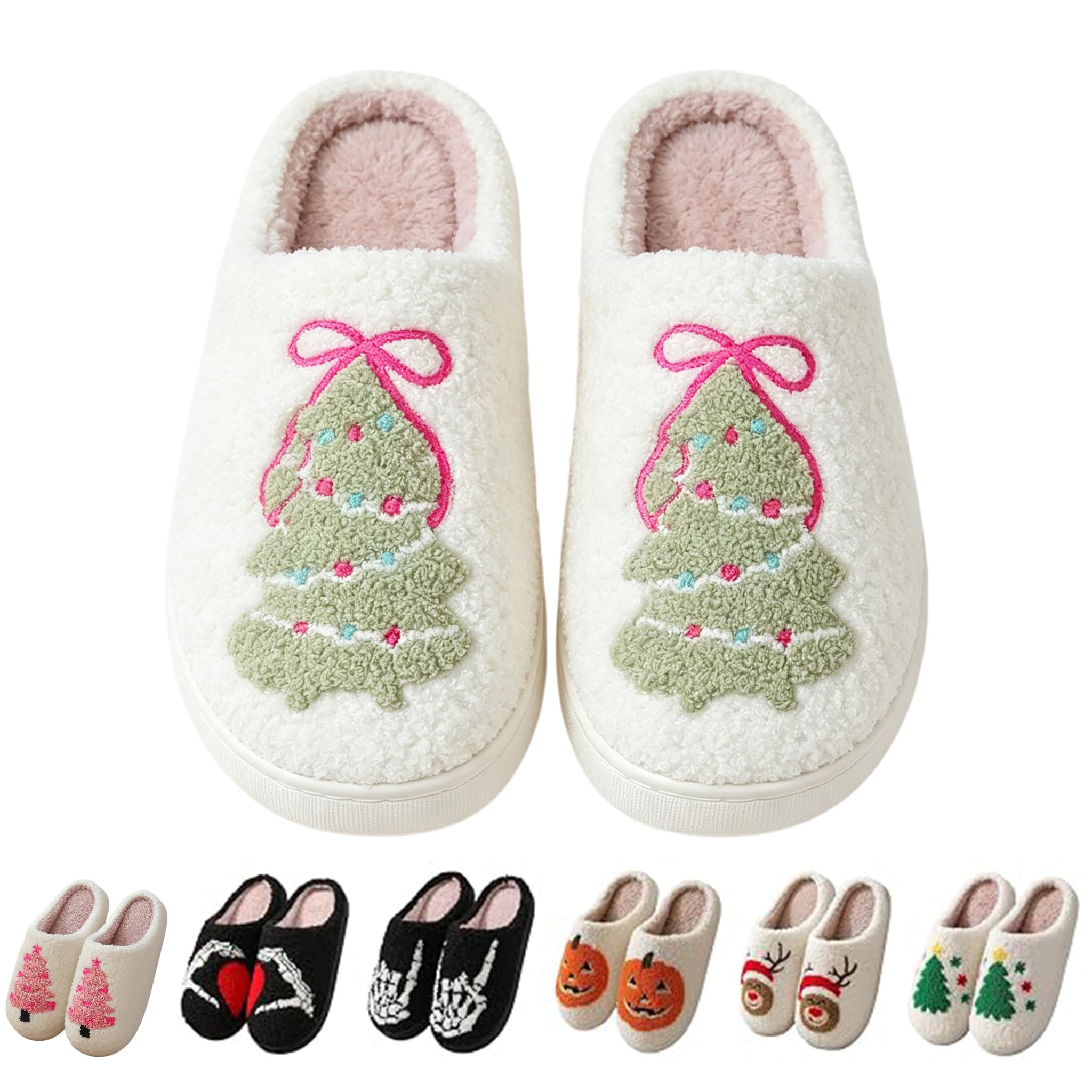 Comfy Elastic Slippers for Women Men,Memory Foam Soft Plush House Slippers