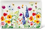 Abbott Collection Bee Verre à vin de jardin pour tous les jours, clair/multicolore, 14oz, 9.5"H
