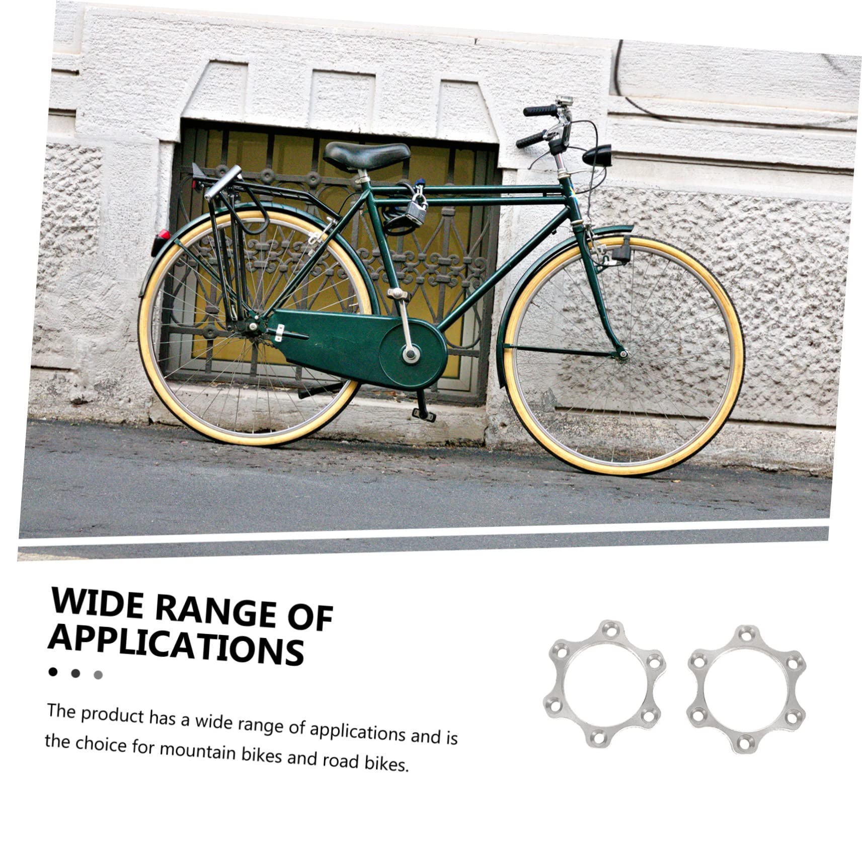 BESPORTBLE 2Pcs Adapter Brake for Bolt Pattern Stable and Reliable Disc Brake Conversion for Enhanced Riding Safety