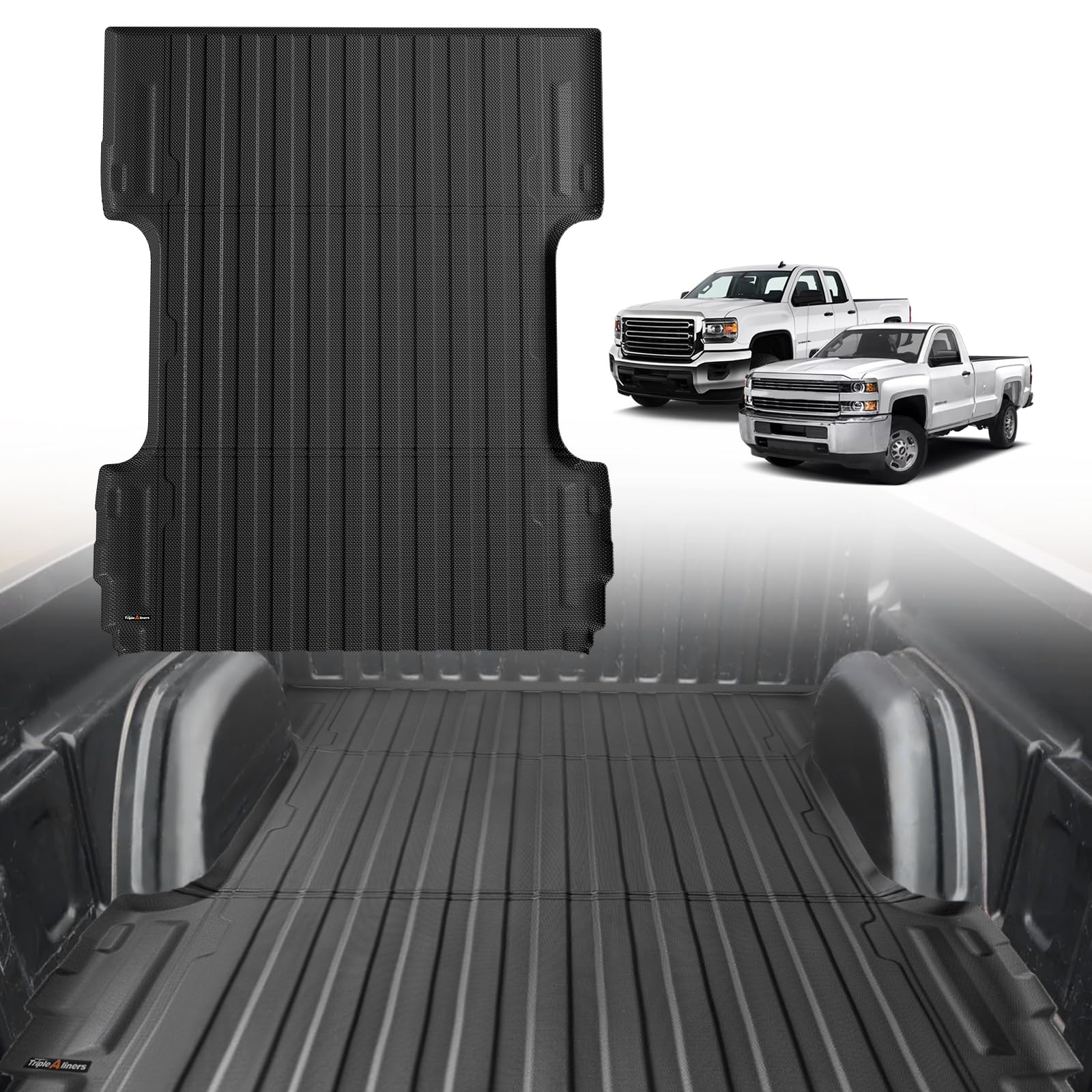 TripleAliners 6.6FT Truck Bed Mat for 2007-2018 Chevy Silverado/Sierra 1500