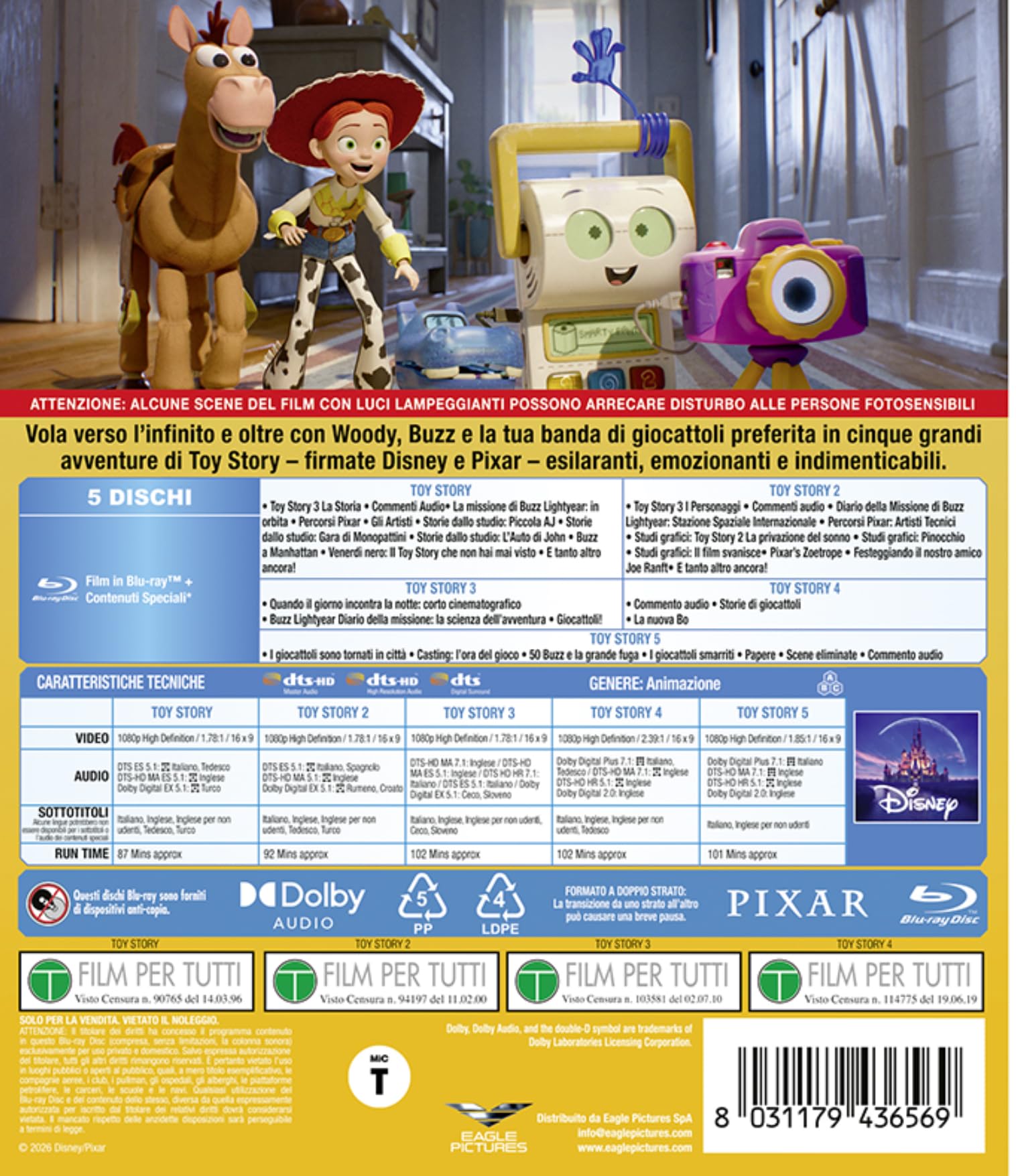 Toy Story 1-5 Collection - Bd