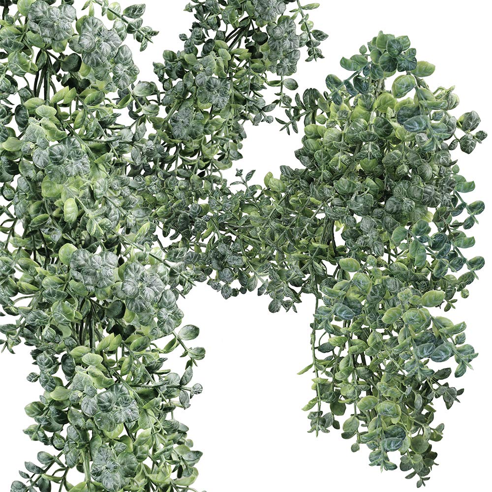 Buy 5.9' Long Artificial Eucalyptus Greenery Garland Vine Faux Frosted