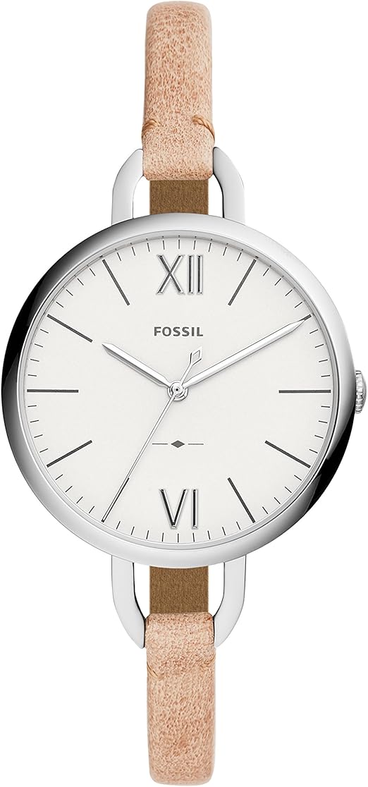 Fossil Femme Analogique Quartz Montre avec Bracelet en Cuir ES4357 :  Amazon.fr: Montres