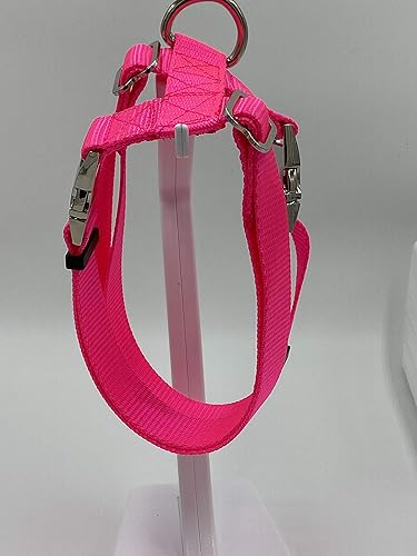 Miniatura 3 de Arnés ajustable para cerdo (cerdo) de metal con hebilla delantera y trasera, fácil de ajustar, mini a Oh My (XS de 13 a 18 pulgadas, azul)