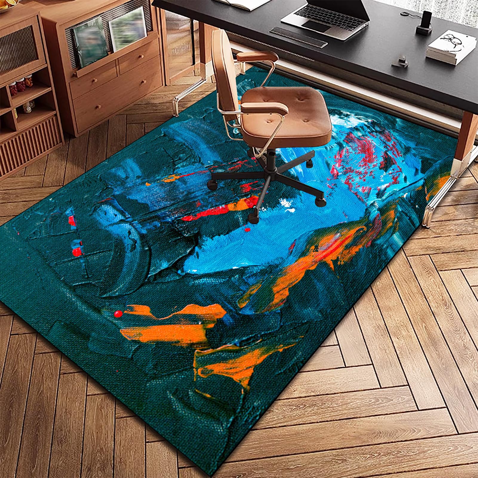 Alfombra Escritorio Suelo Antideslizante Protectora Suelo para Silla de Oficina, Alfombrilla para Silla para Suelos Duros Alfombra Silla Gaming Oficina Protectors Suelo Silla Ruedas 100 x 140 cm