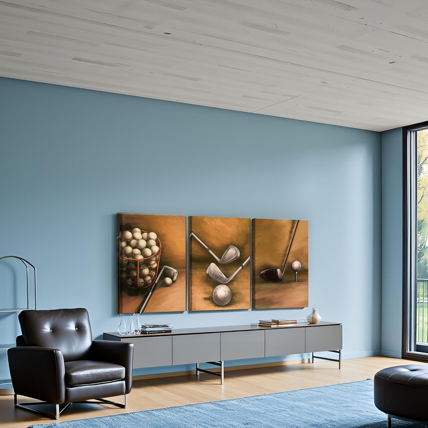 sechars Golf Painting Wall Art Vintage Golf Balls Picture Art Prints Sports Poster Artwork for Gym Home Office Man Bedroom Decoration Ready to Hang - Image 5