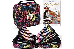 H & B 120 Fine Art Premium Drawing Colored Pencils Set -...