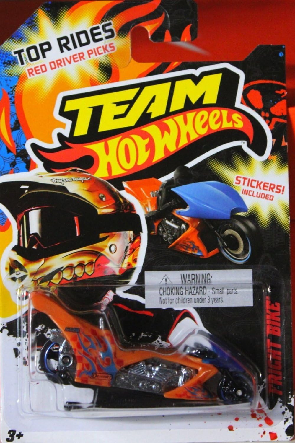 Amazon Team Hot Wheels ホットウィール Fright Bike Top Rides Red Driver Picks