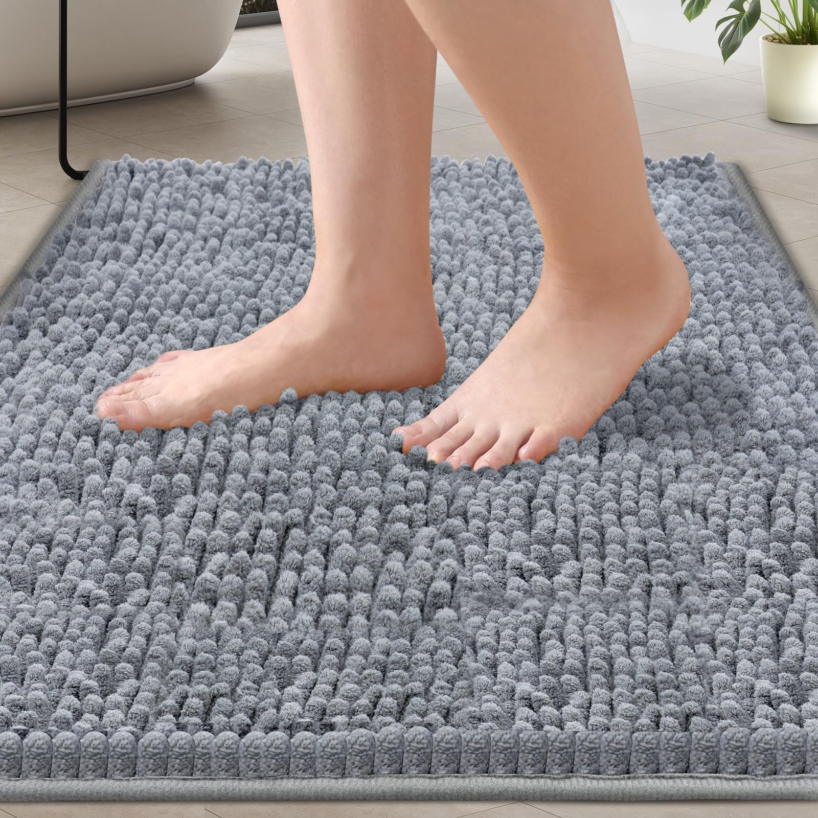 Ensemble Tapis de Bain 4pcs en Microfibre Absorbant Anti-Dérapant – Séchage Rapide – DK Essentials – Dakar