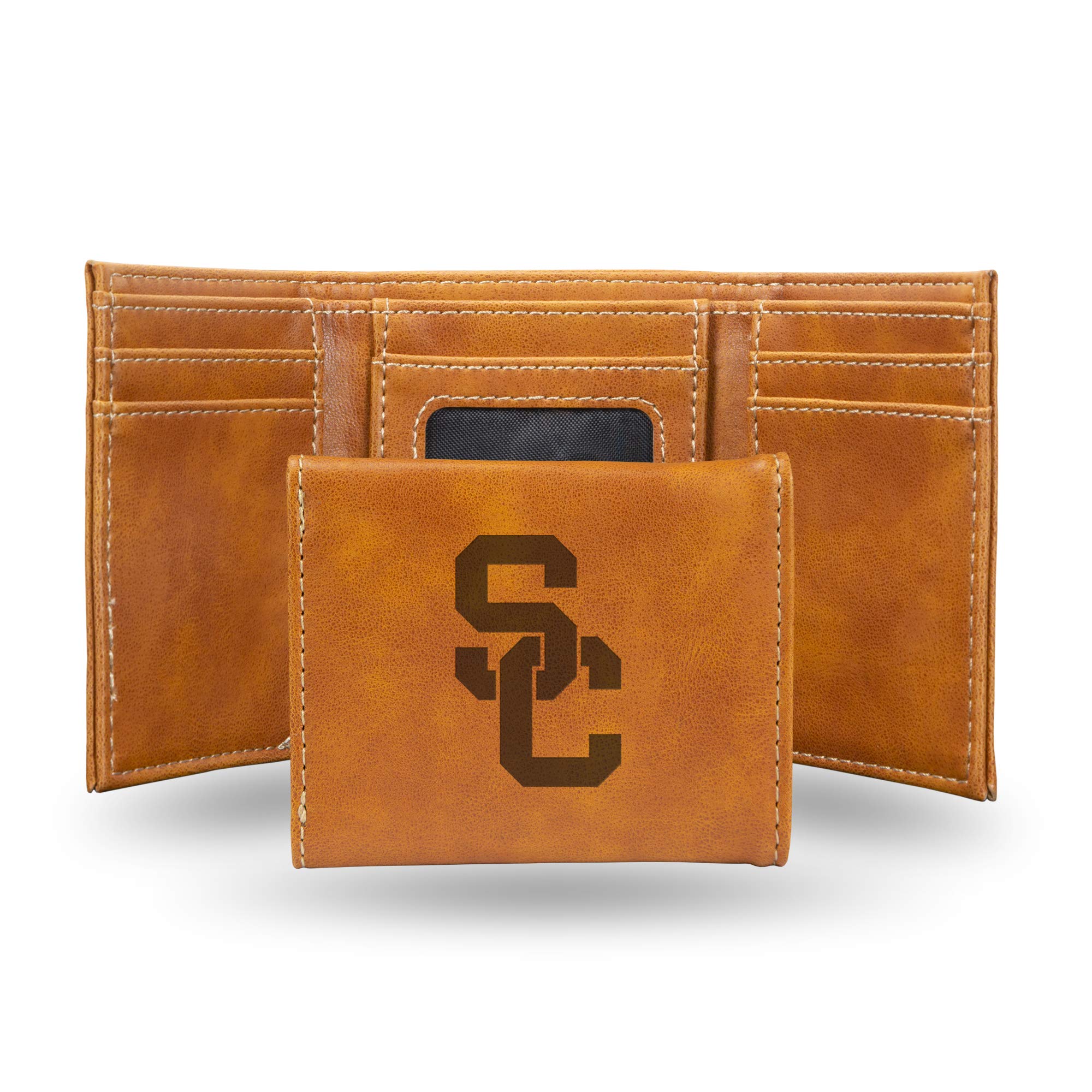 Rico Industries NCAA Laser Engraved Trifold Laser Engraved Tri-Fold Wallet - Men's Accessory