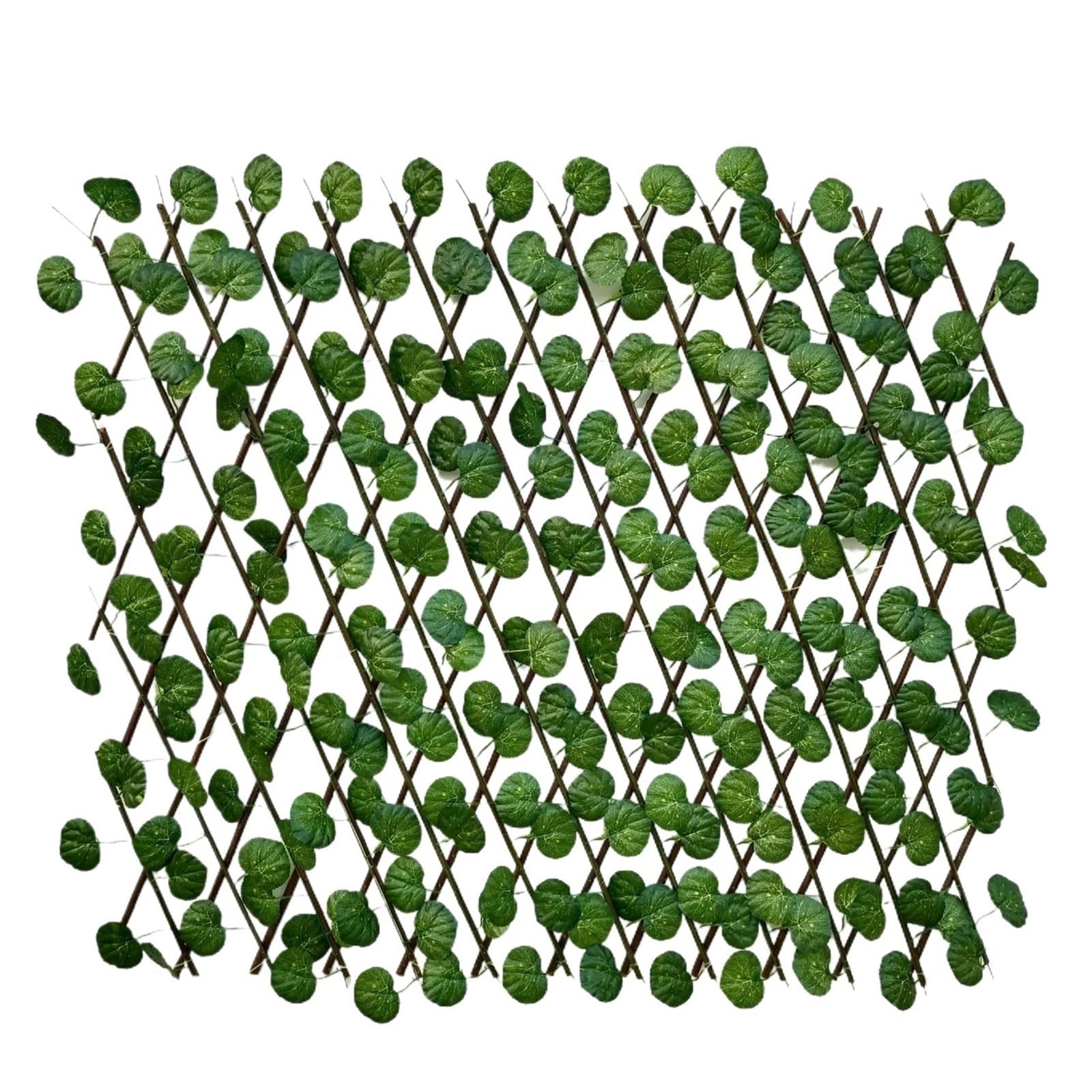 Luoaxinn 120Cm Begonia Leaves Expandable Trellis Simulation Fence Outdoor Courtyard