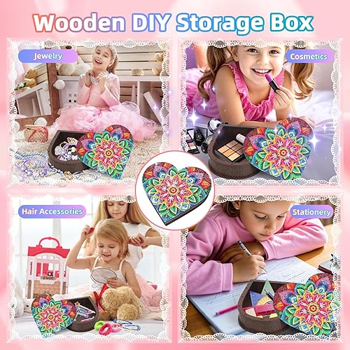 Miniatura 5 de Diakud Regalos para niñas de 6, 7, 8, 9, 10, 11 y 12 años, kits de arte de diamantes para niños de 8 a 12 años, juguetes para niñas de 10 a 12 años,