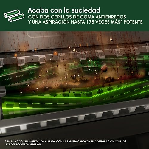 iRobot Roomba Max 705 Combo + Base AutoWash, Rouleau serpillière PowerSpin, Protection du Rouleau, Deux brosses, Vidage Automatique, Séchage du Rouleau à l’air Chaud, évite Les Objets, LiDAR, Blanc - 6
