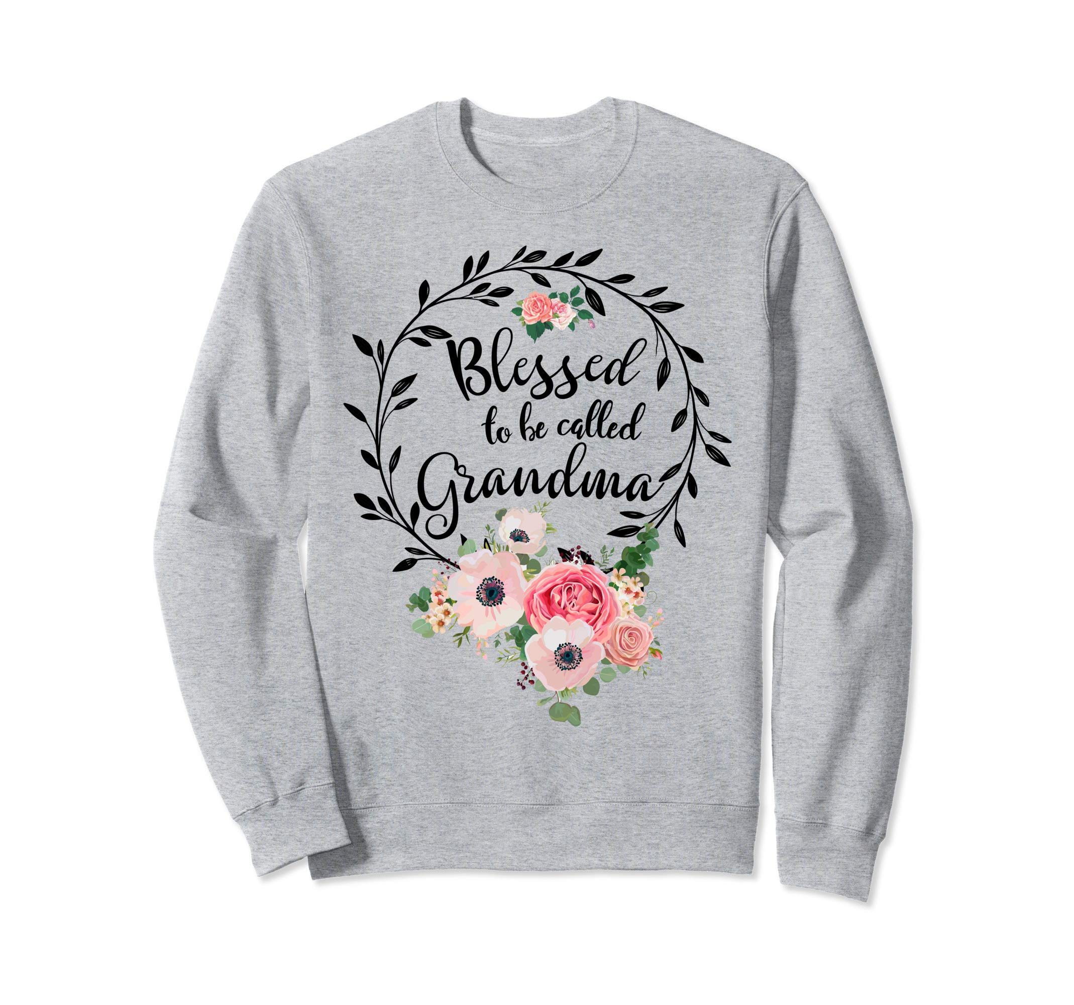 Blessed Grandma floral, heart Blessed To Be Called Grandma Sweatshirt