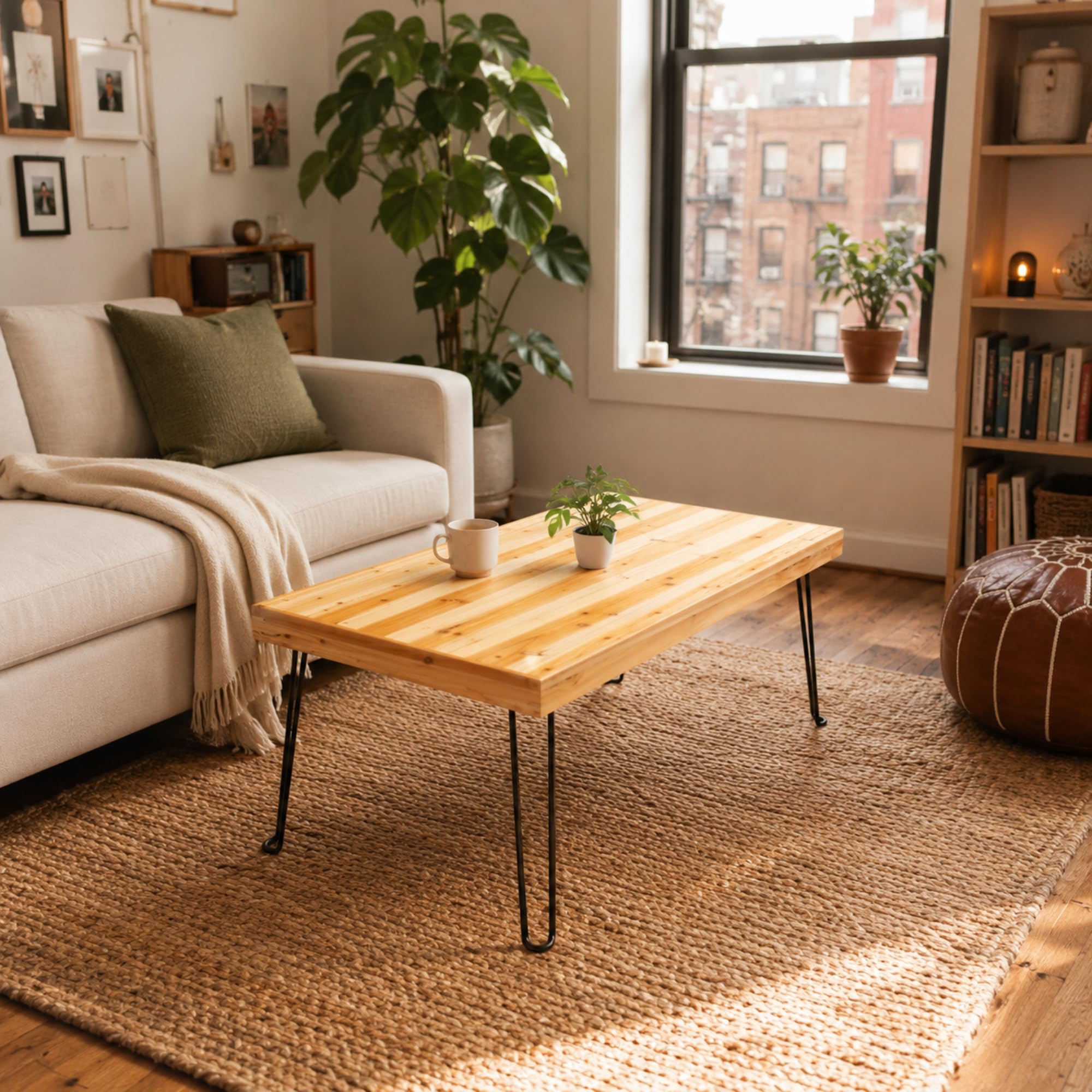 Amazon.com: Sleekform Folding Wood Coffee Table, 20 x 40 Inch