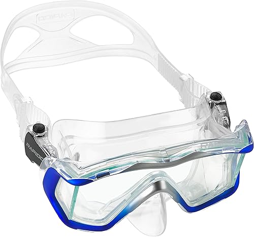 Miniatura 3 de Phantom Aquatics Rapido Boutique Collection Clareza - Juego de esnórquel seco de tres ventanas de cristal templado, ideal para máscara de viaje y