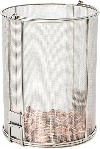 Miniatura 3 de Dip N' Drain - Cesta de limpieza de piezas de acero inoxidable para cubos de 5 galones (cubeta incluida)  Malla de 132 pulgadas, mango oscilante,