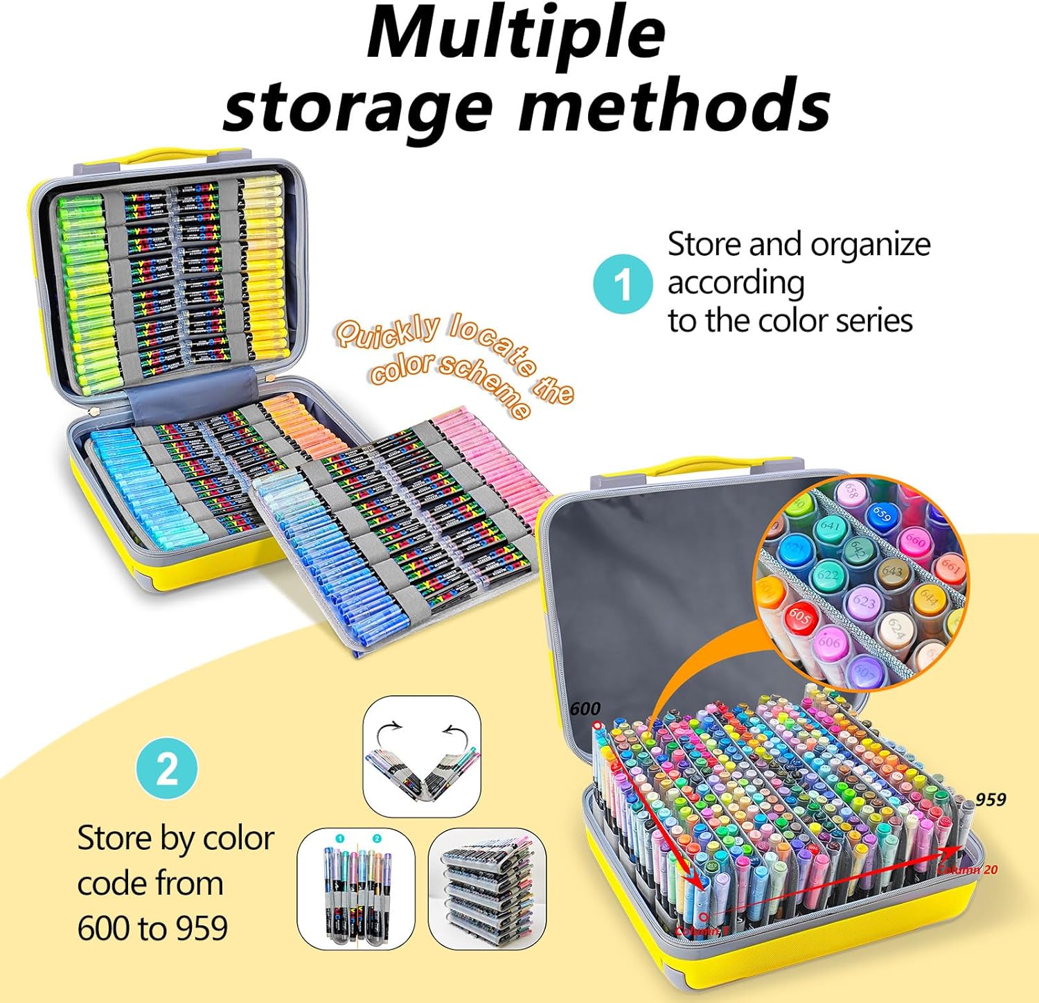 Guangna Acrylic Paint Markers,360 Colors with Direct-Liquid Ink Control System, Professional-Grade Paint Pen for Rock Painting, Canvas, Glass, Plastic, Fabric & Creative Crafts - Image 8