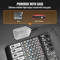 Vista 6 de Phenyx Pro Micrófono condensador de límite, micrófono supercardioide de tambor con conector XLR, interruptor ecualizador de dos posiciones