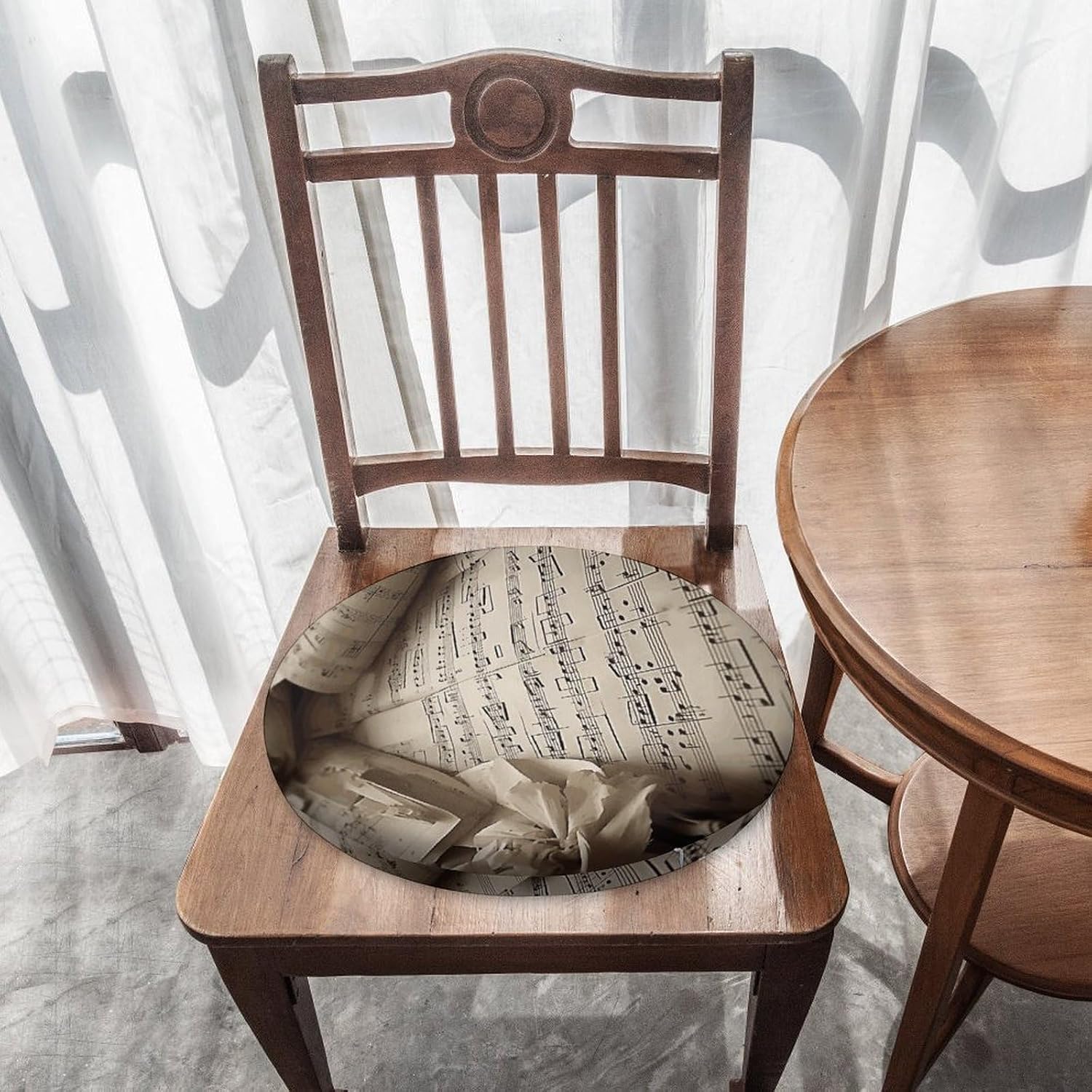 Sheet Music Chair Cushions Floor Pillow Chair Pad