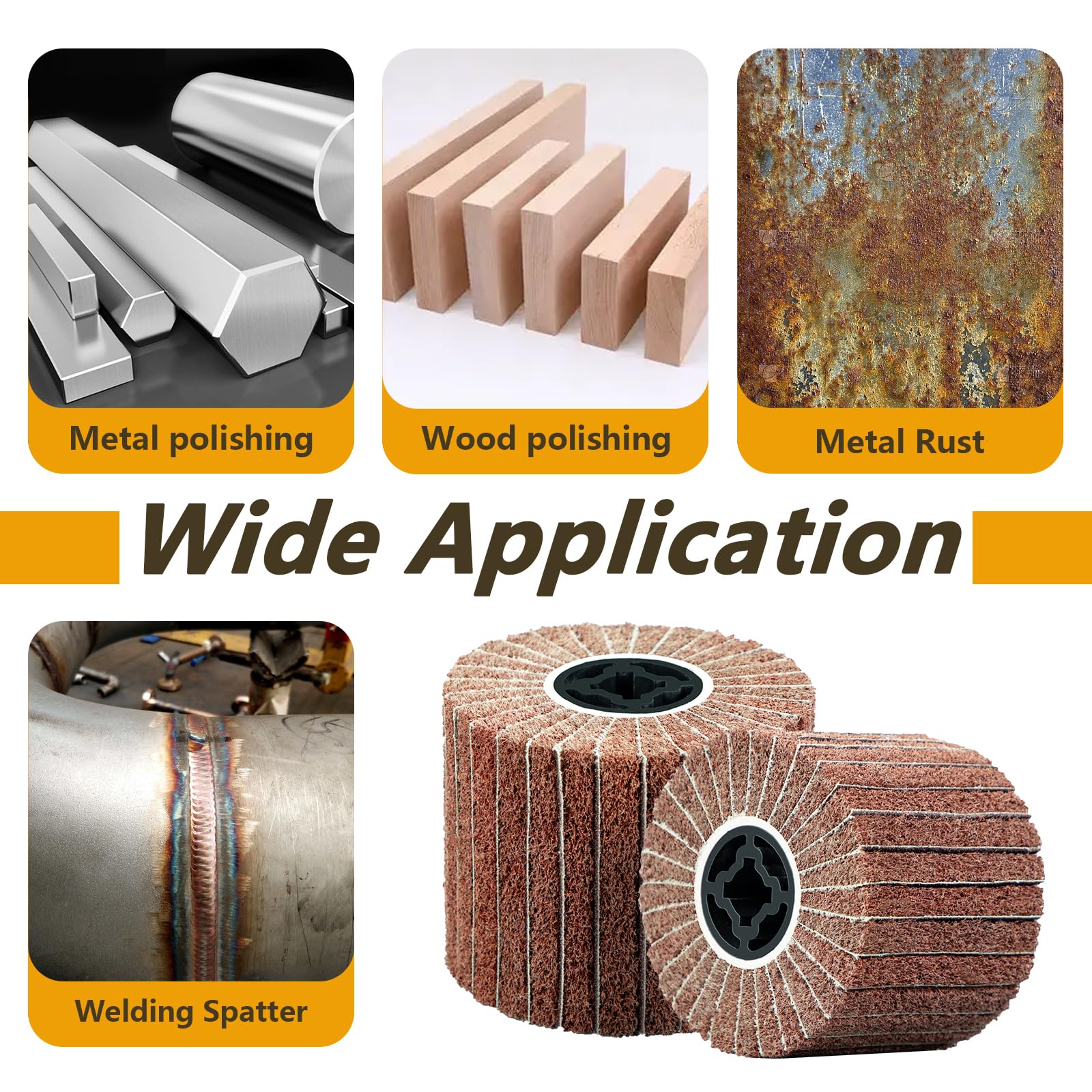 SALI Flap Wire Brush - Rust Removal & Polishing -6