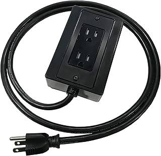 Tundra IPO Series in-CAB Power Outlet System with Y Cord â€“ NEMA 5/15R â€“ 120 Volts Extension Cord Power Bar â€“ Durable and Safe Components Cable Length 2.0 m (78.5 in.)