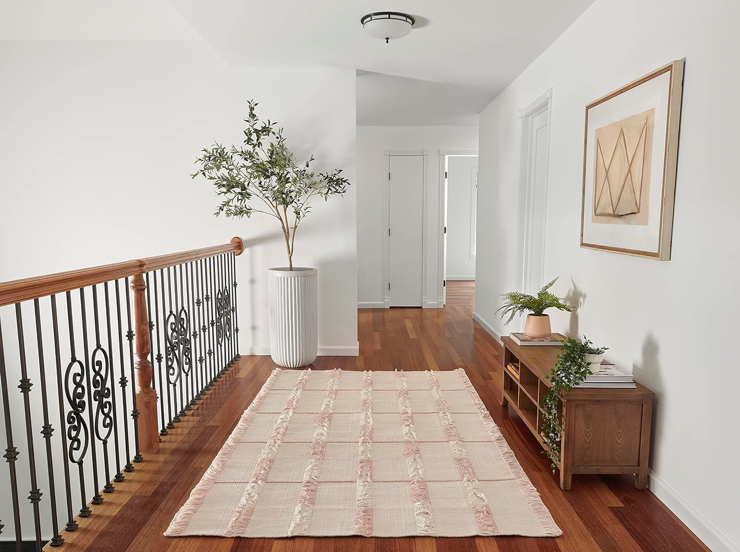 Momeni Serena Wool Area Rug, Pink, 2'3" X 8' Runner