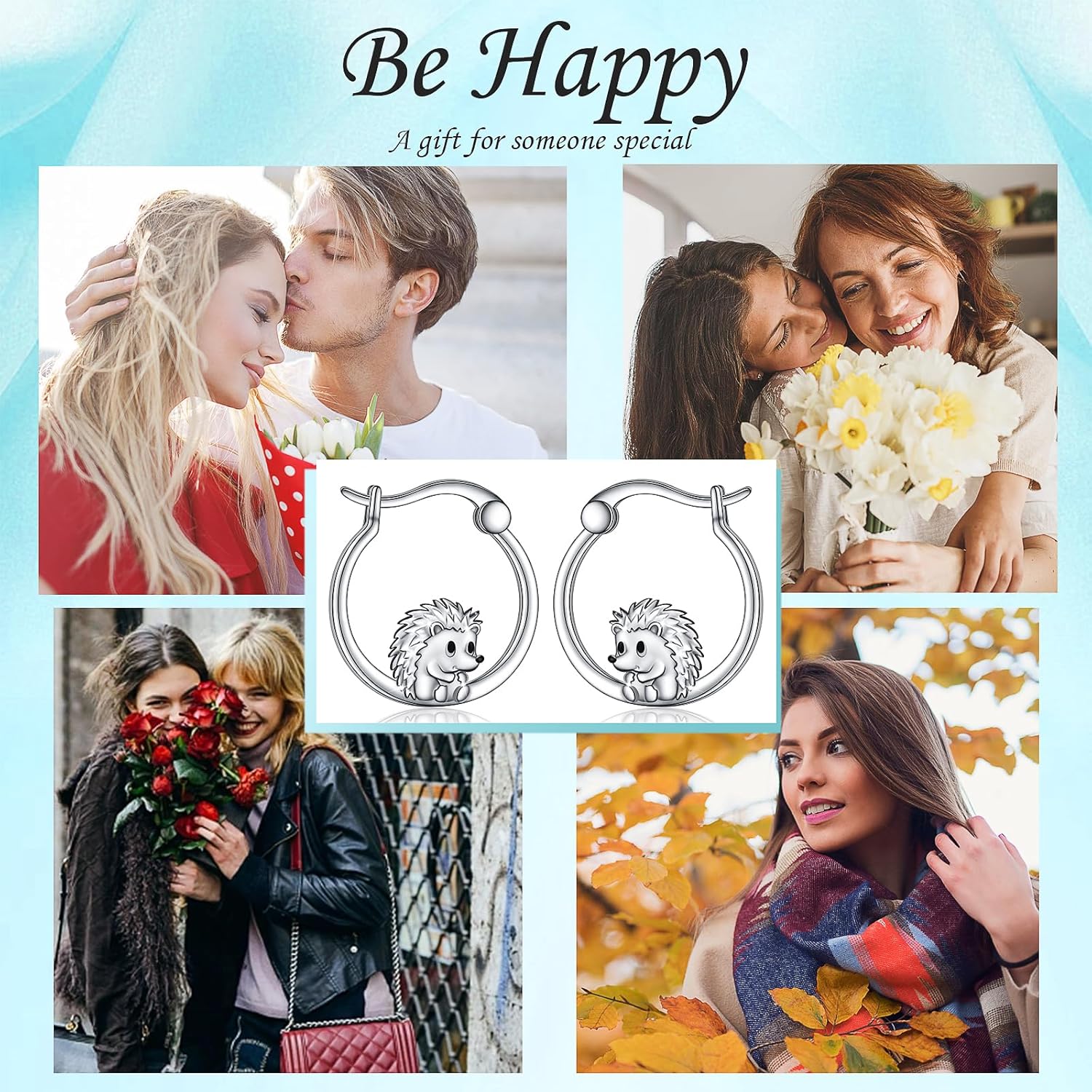 925 Sterling Silver Animal Nature Hoop Earrings for Women Teen Girls Small Unicorn/Owl Huggie Hoop Earrings Unicorn - Image 7