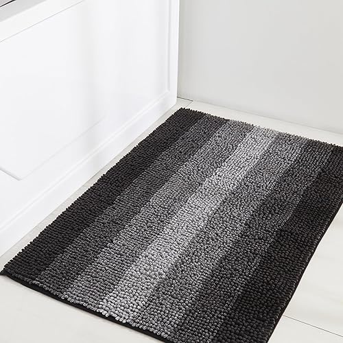 Miniatura 10 de COSY HOMEER Tapete de baño alfombrillas hechas 100 % de poliéster, muy suaves, antideslizantes absorbe el agua especiales para lavar a máquina